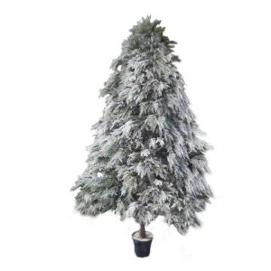 Вештачко бијели пине Ципресс Трее са снијегом